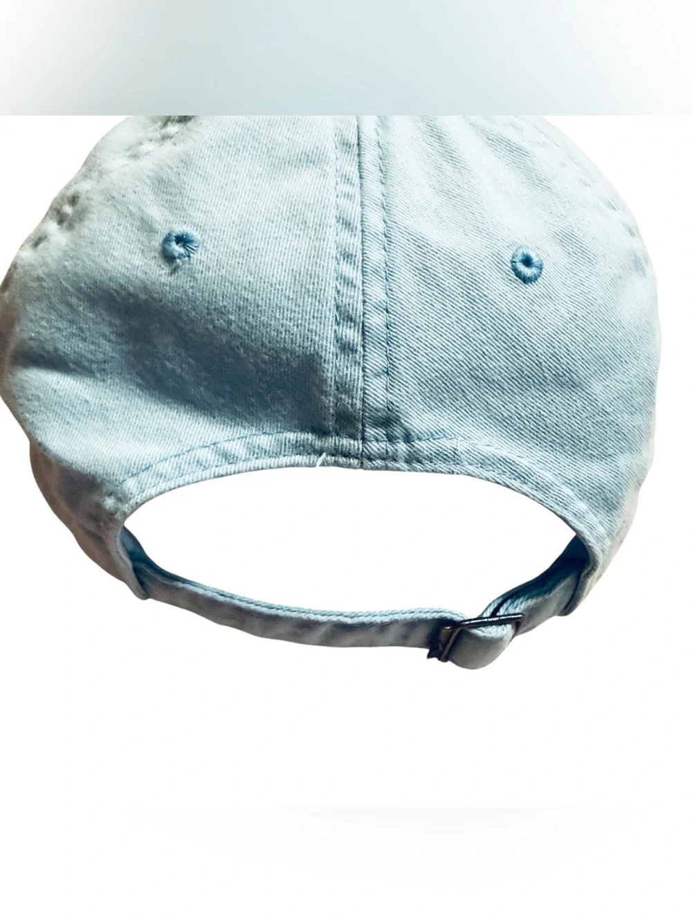 Nike Light Blue a cap With Embroidered White Swoop